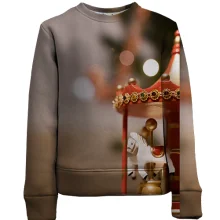 Детский 3D свитшот Christmas carousel