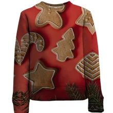 Детский 3D свитшот Christmas gingerbread