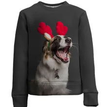 Детский 3D свитшот New Year dog 3