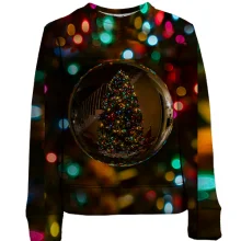 Дитячий 3D світшот Ball with Christmas tree 2