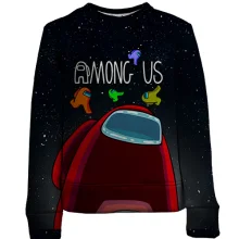 Детский 3D свитшот Among us Космос