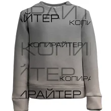 Детский 3D свитшот для копирайтера