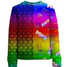 Дитячий 3D світшот POP it!