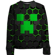 Дитячий 3D світшот Minecraft Creeper