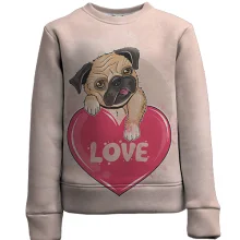 Детский 3D свитшот Love dog