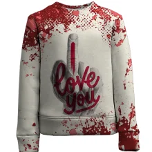 Детский 3D свитшот I love (fuck) you