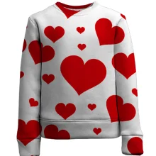 Детский 3D свитшот Big hearts