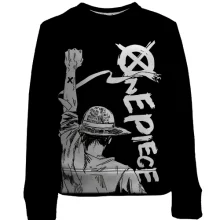 Детский 3D свитшот Луффи, манга - OnePiece