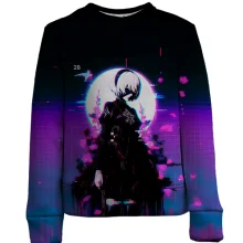 Дитячий 3D світшот 2B, neon - Nier: Automata