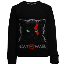 Детский 3D свитшот CAT of War