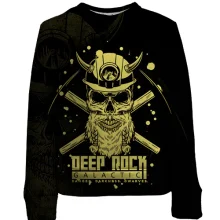 Детский 3D свитшот Deep Rock Galactic - Danger Darkness Dwarves