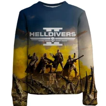 Детский 3D свитшот Helldivers II