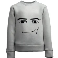 Детский 3D свитшот Roblox - Gigachad face