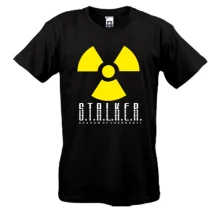 Футболка с символом радиации и логотипом S.T.A.L.K.E.R.