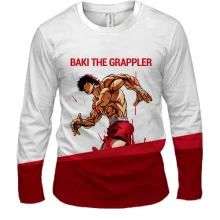 Чоловічий 3D лонгслів Baki the Grappler