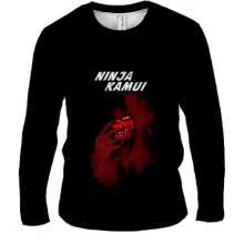 Мужской 3D лонгслив Ninja Kamui - Face