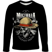 Детский 3D лонгслив OnePiece - Mugiwara Strawhat Pirates