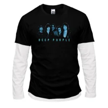 Комбінований лонгслів Deep Purple (blue faces)