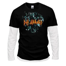 Комбинированный лонгслив Def Leppard - Стекло