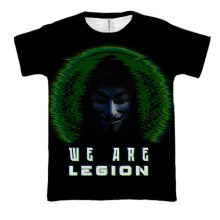 3D футболка "Anonymus: We are legion"