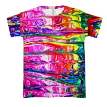 3D футболка Rainbow abstraction