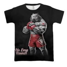3D футболка MMA - No Easy Rounds