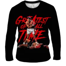 Мужской 3D лонгслив Greatest Fighter of All Time
