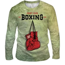 Мужской 3D лонгслив Boxing Fight Club