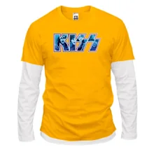 Комбінований лонгслів KISS з гуртом