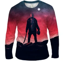 Мужской 3D лонгслив Jason Voorhees - "Friday the 13th"
