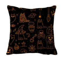 3D подушка Halloween Cats, pattern