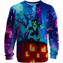 3D свитшот Minecraft Halloween, art