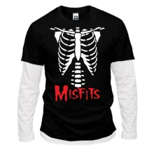 Комбинированный лонгслив скелет Misfits
