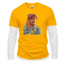 Комбинированный лонгслив с 2PAC (иллюстрация)