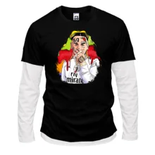 Комбинированный лонгслив с 6IX 9NINE в форме