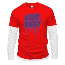 Комбінований лонгслів з Asap Rocky