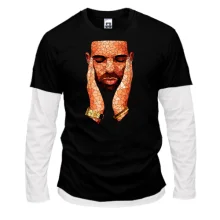 Комбінований лонгслів з Drake полігонами