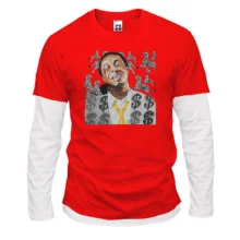 Комбінований лонгслів з Lil Wayne і зебрами