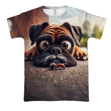 3D футболка Бульдог и муравей