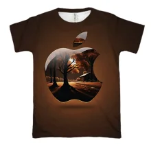 3D футболка Apple (Brown)