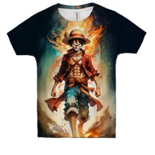Детская 3D футболка Луффи - One Piece (2)