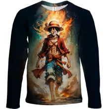 Дитячий 3D лонгслів Луффі - One Piece (2)