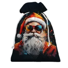 3D Подарочный мешочек Крутой Санта
