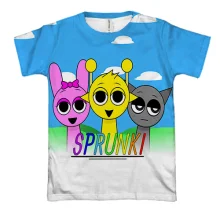 3D футболка Sprunki