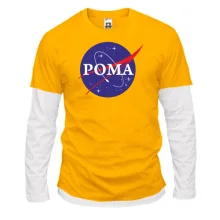 Комбинированный лонгслив Рома (NASA Style)