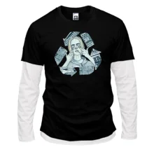 Комбинированный лонгслив с PHARAOH