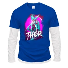 Комбинированный лонгслив с Тором (Thor)