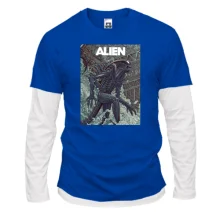 Комбінований лонгслів з постером Alien