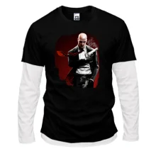 Комбинированный лонгслив с Hitman (Хитмен)