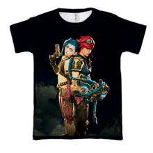 3D футболка Vi and Jinx - Arcane